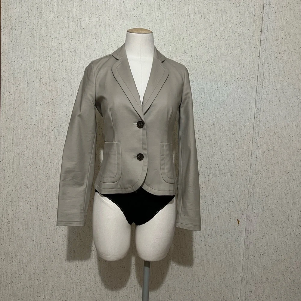 Banana Republic Women's Petite Taupe Blazer Jacket 00P - Picture 1 of 8